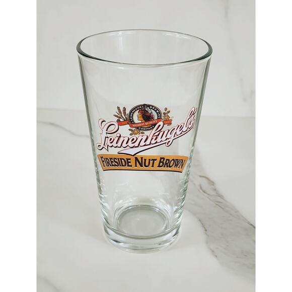 Leinenkugel's Fireside Nut Brown Pint Beer Clear Glass 16oz Drinkware 5 3/4" - Picture 1 of 10